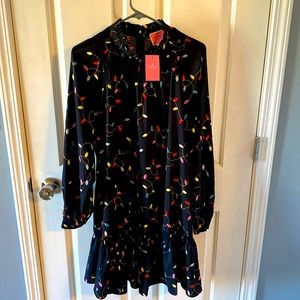 A festive little black Christmas party dress from Kate Spade